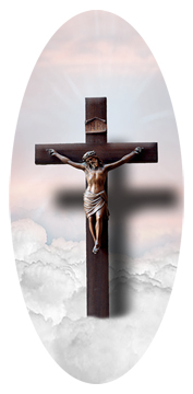 Crucifix Clouds Pink